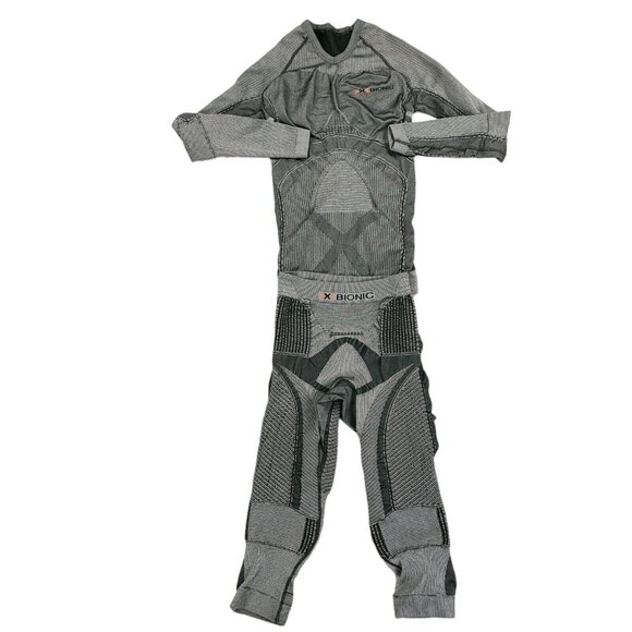 X Bionic Set Thermo Shirt Pants Compression Suit PV 1.0 S/M Small Medium Gray - Picture 1 of 8